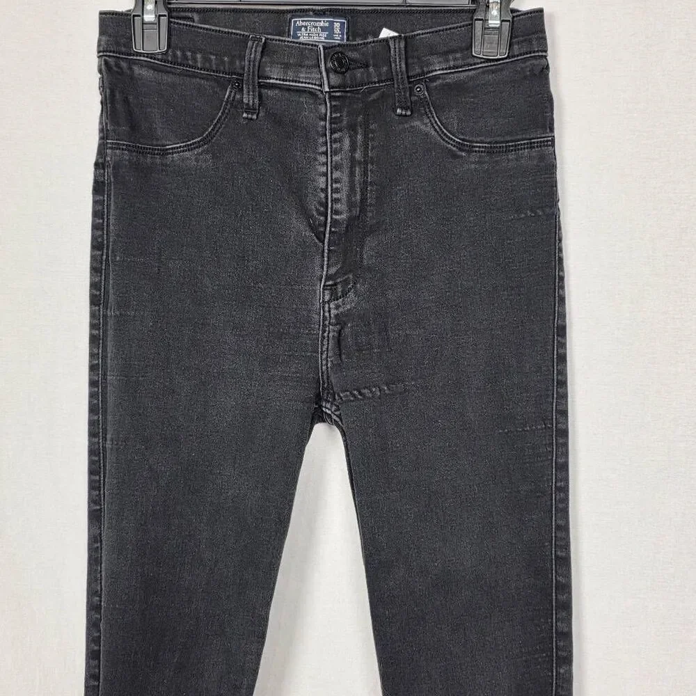 Abercrombie Ultra High Rise Jean Legging Black 30